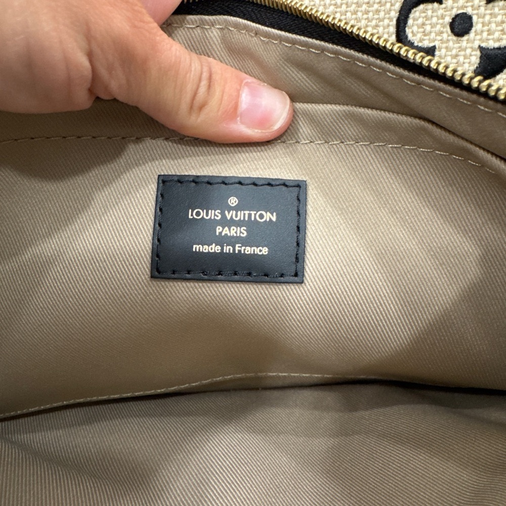 🖤SOLD🖤 Louis Vuitton By The Pool Raffia Cotton Black Neverfull - Picture 12 of 12